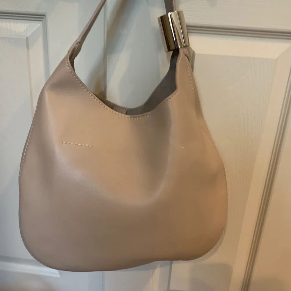 Jimmy Choo Tan Nappa Leather Hobo Handbag